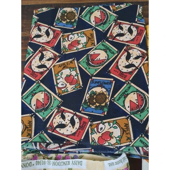 Lot of Fabric, Garden & Farm Theme, Multicolor, 2lb‎ 7oz - Picture 6 of 6